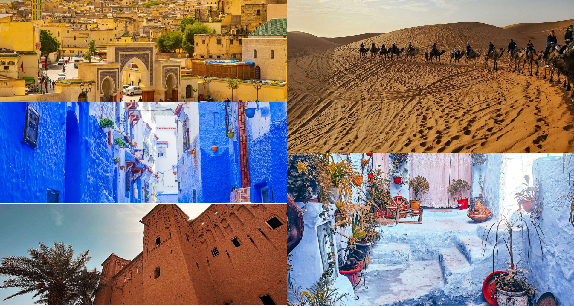 Circuit 6 jours – Marrakech – Désert – Fès – Chefchaouen