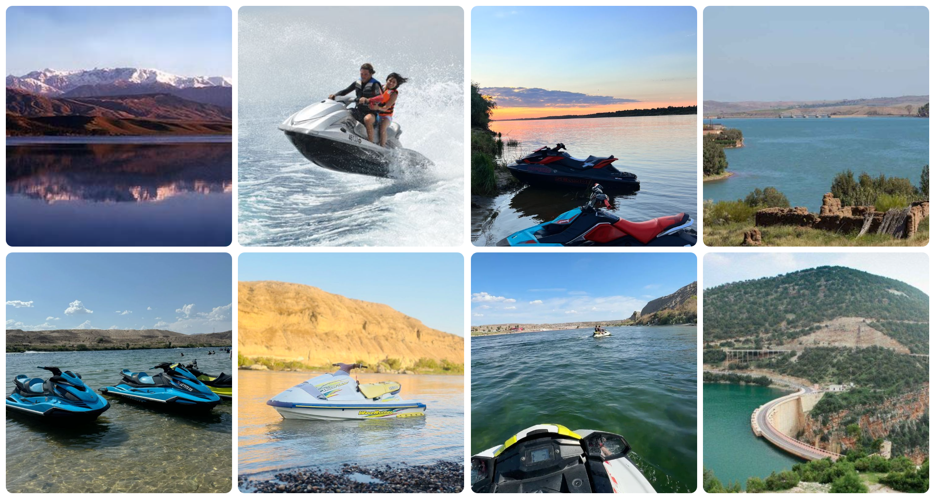 Jet-ski au lac Lalla Takerkoust